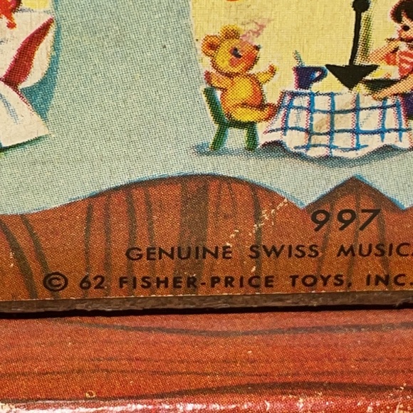 Vintage 1962 Fisher Price Tick Tock Teaching Clock! Tested And Working well! - Picture 10 of 14